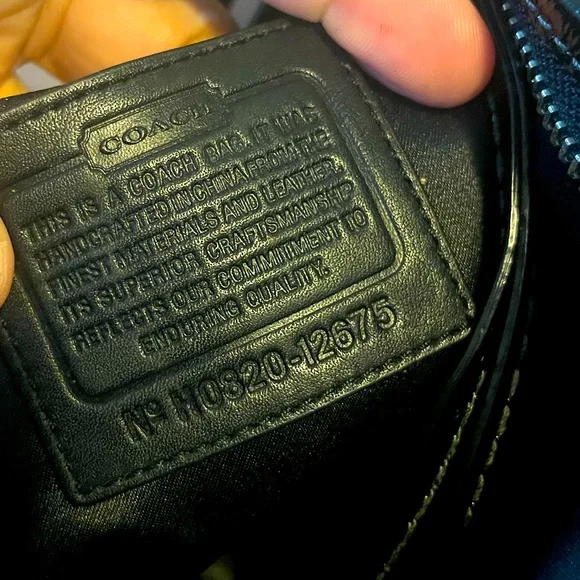 Coach Black and Gray Sateen HOBO Bag - Picture 6 of 15